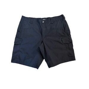 5.11 Tactical Stryke Cargo Shorts Black Ripstop Men Sz 38 Work 73327 Utility
